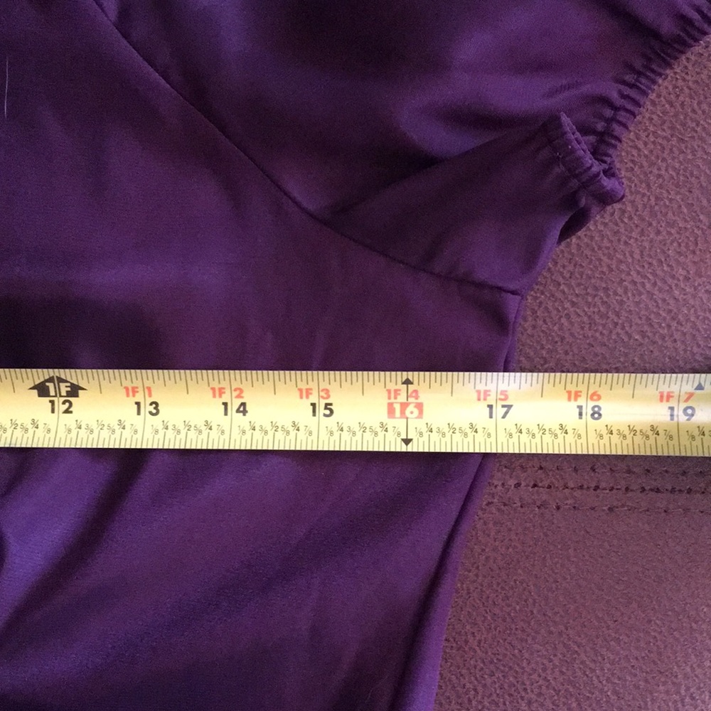 Daisy Fuentes Amethyst Smocked Waist Top - Picture 12 of 16